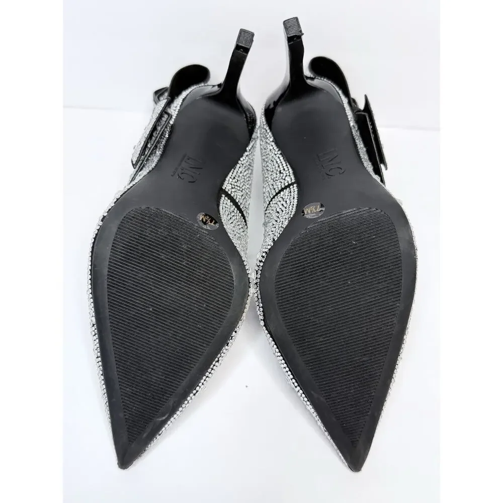 *NEW* INC International Concepts Rhinestons High Heels w/Ribbon Women’s Size 7.5